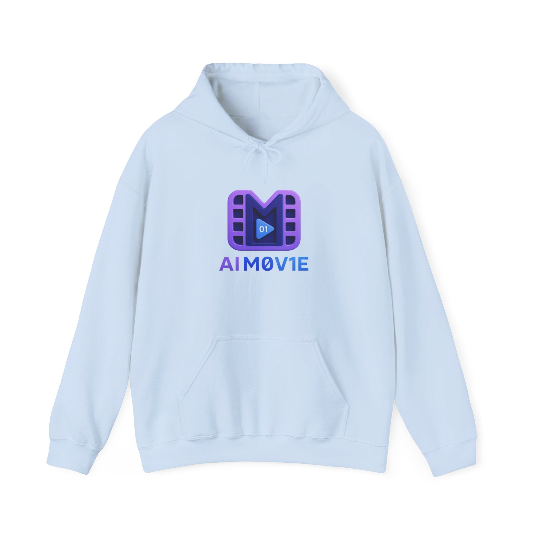 AI M0V1E - Logo Hoodie — Film Clip Graphic Hooded Sweatshirt