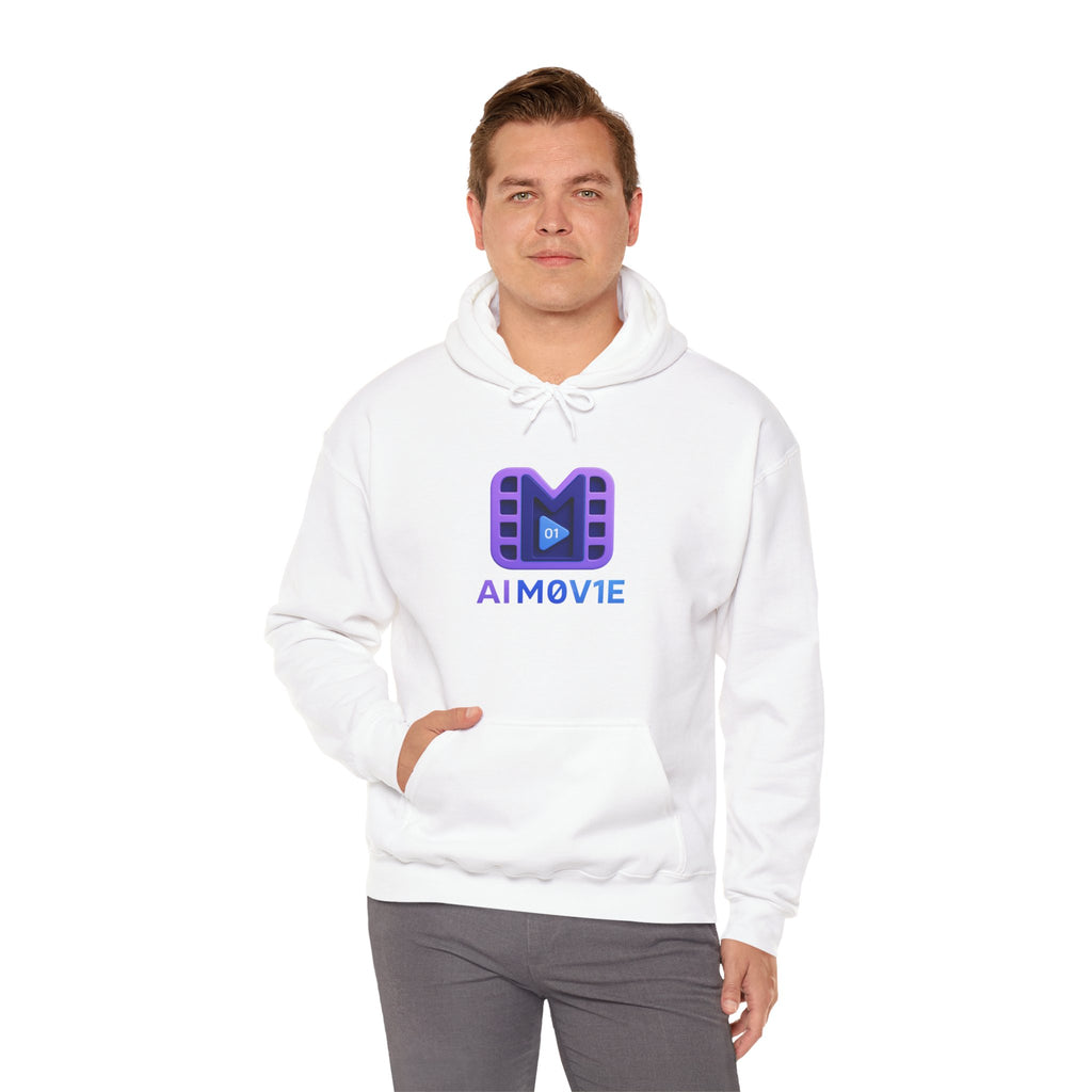 AI M0V1E - Logo Hoodie — Film Clip Graphic Hooded Sweatshirt