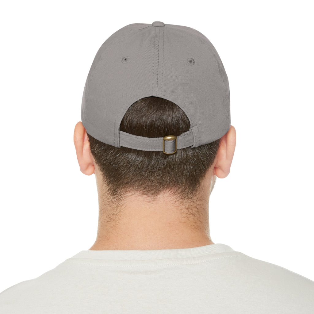 AI M0V1E - Dad Hat with Round Leather Patch – Neon Film Logo Cap