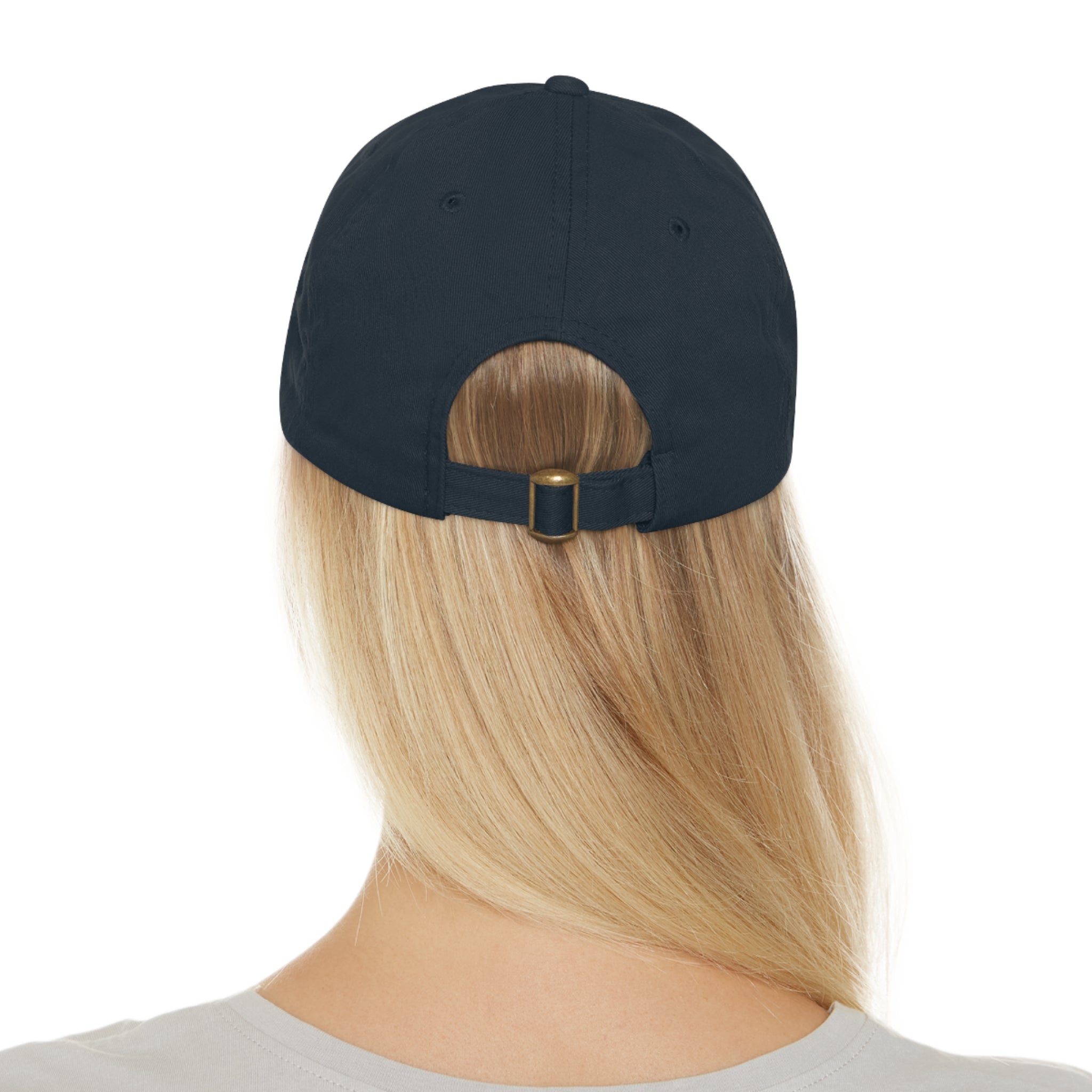 AI M0V1E - Dad Hat with Round Leather Patch – Neon Film Logo Cap