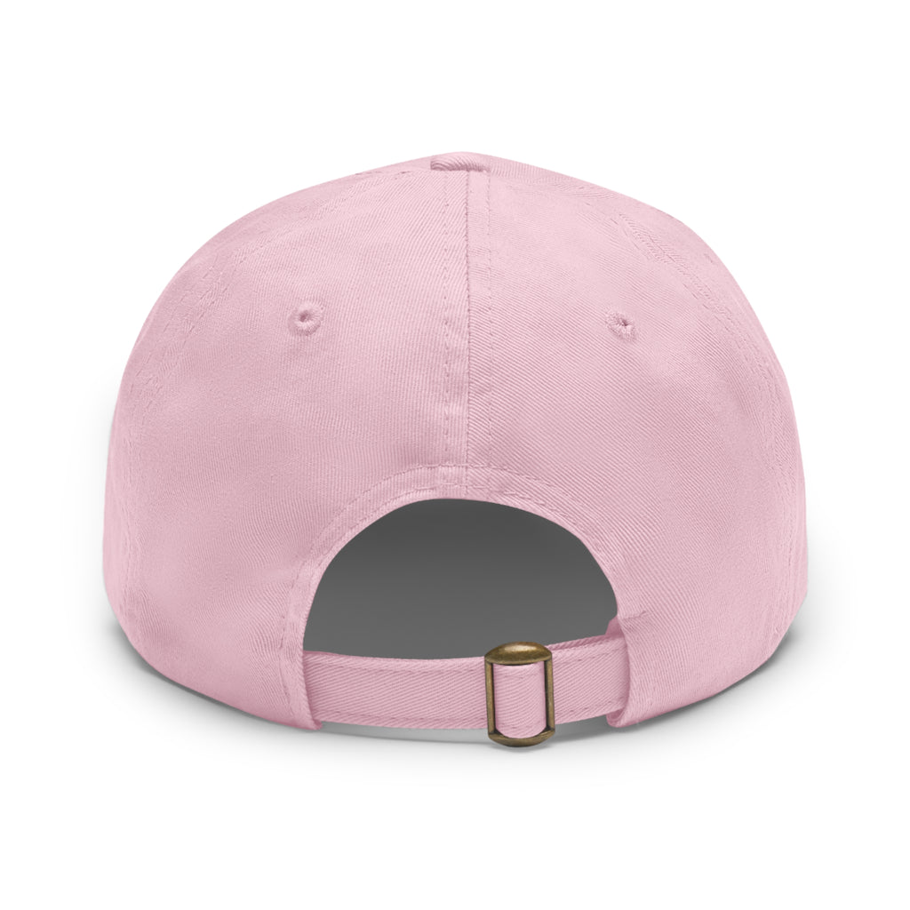 AI M0V1E - Dad Hat with Round Leather Patch – Neon Film Logo Cap