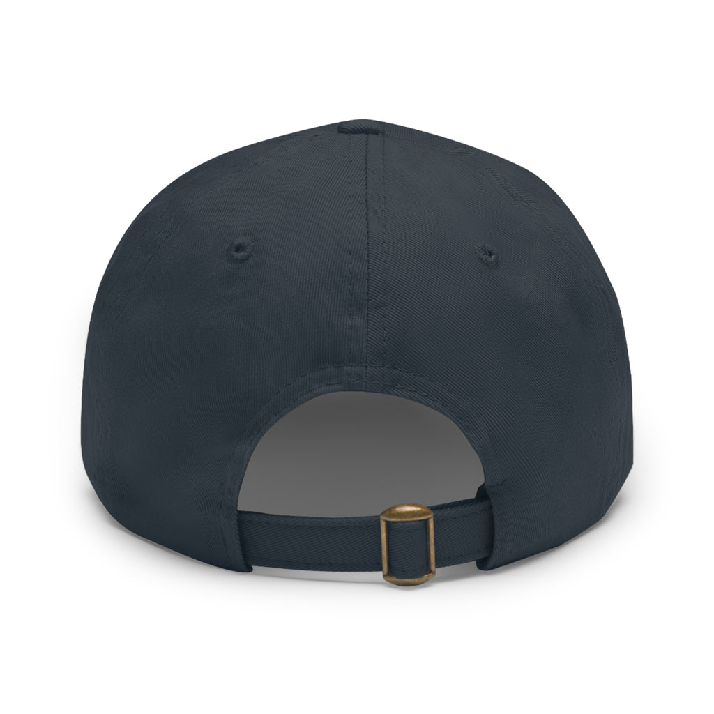 AI M0V1E - Dad Hat with Round Leather Patch – Neon Film Logo Cap