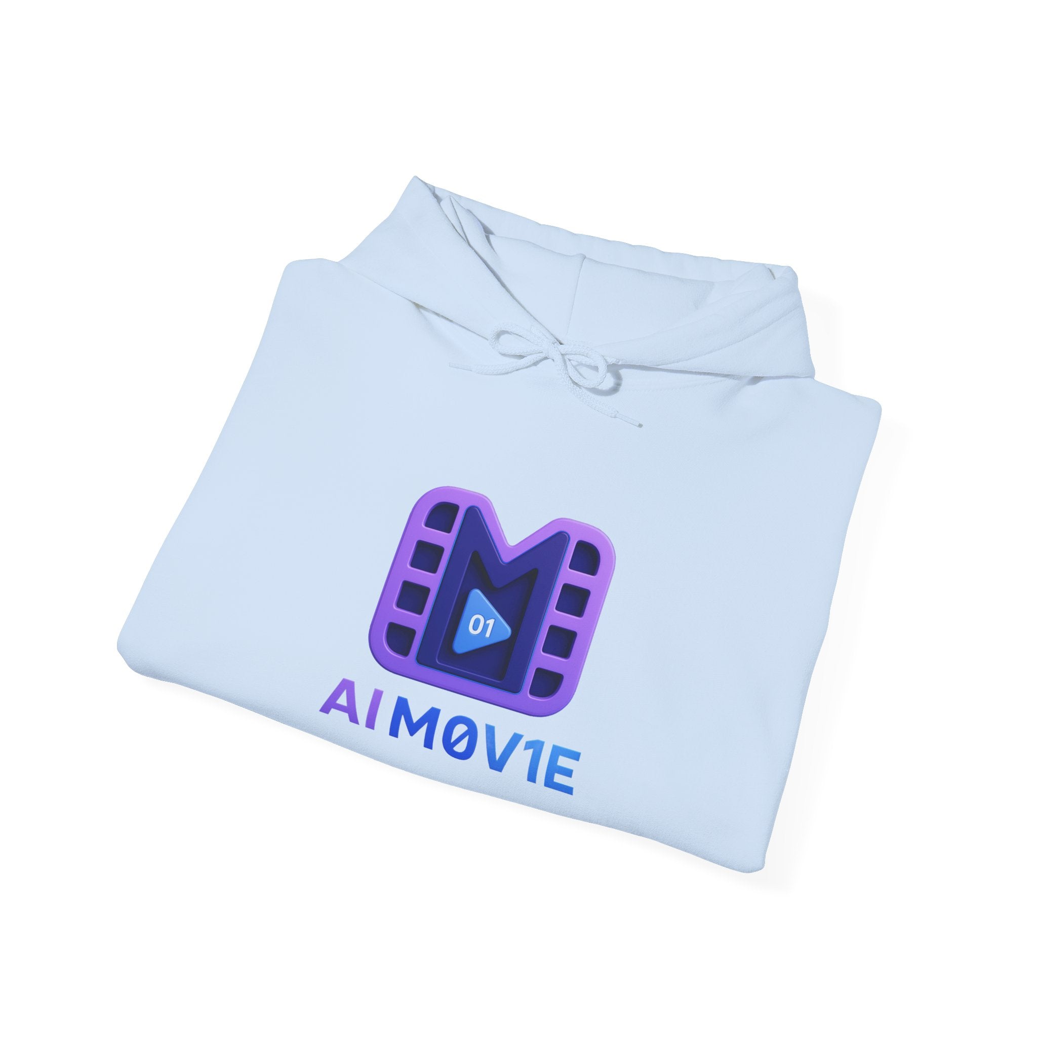AI M0V1E - Logo Hoodie — Film Clip Graphic Hooded Sweatshirt