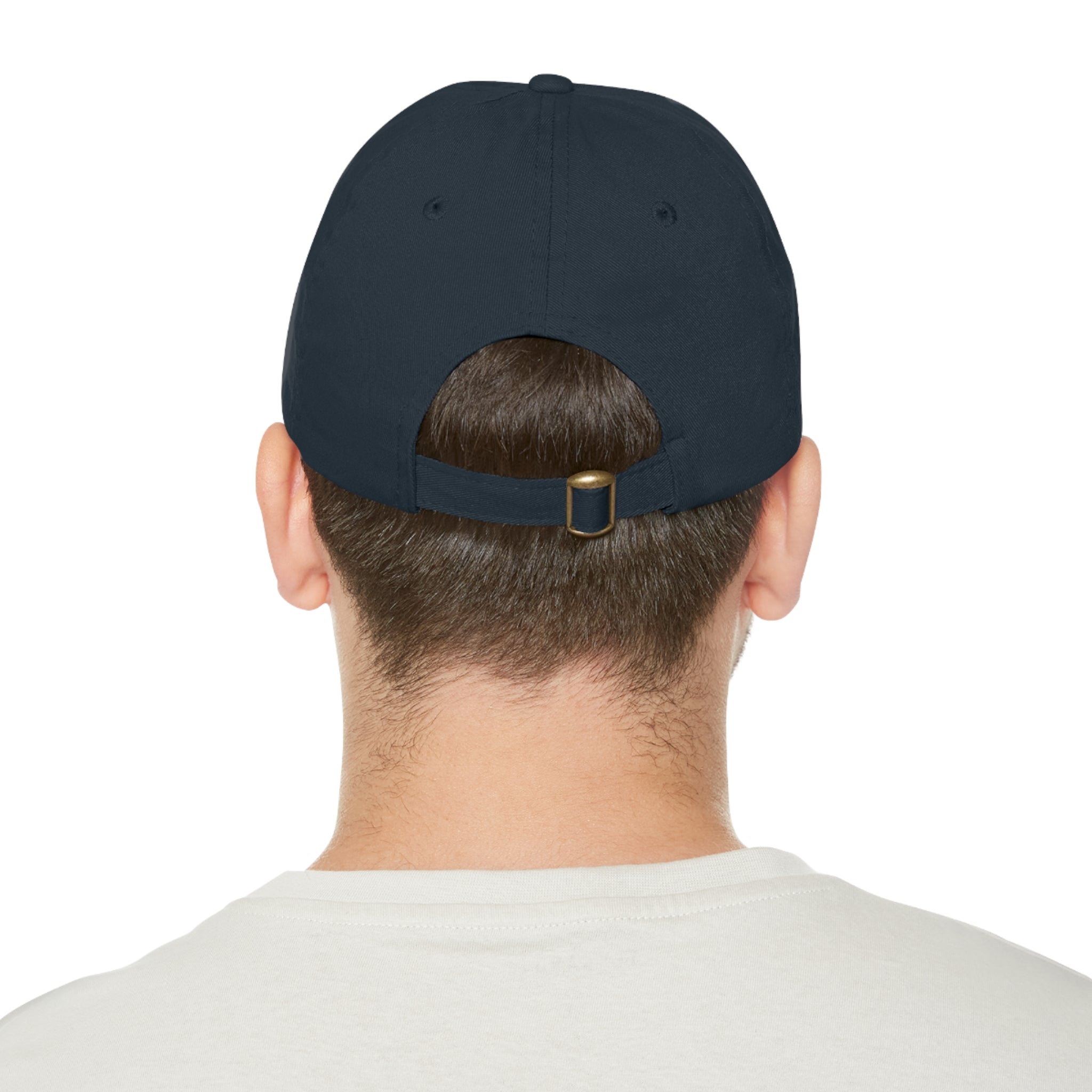 AI M0V1E - Dad Hat with Round Leather Patch – Neon Film Logo Cap