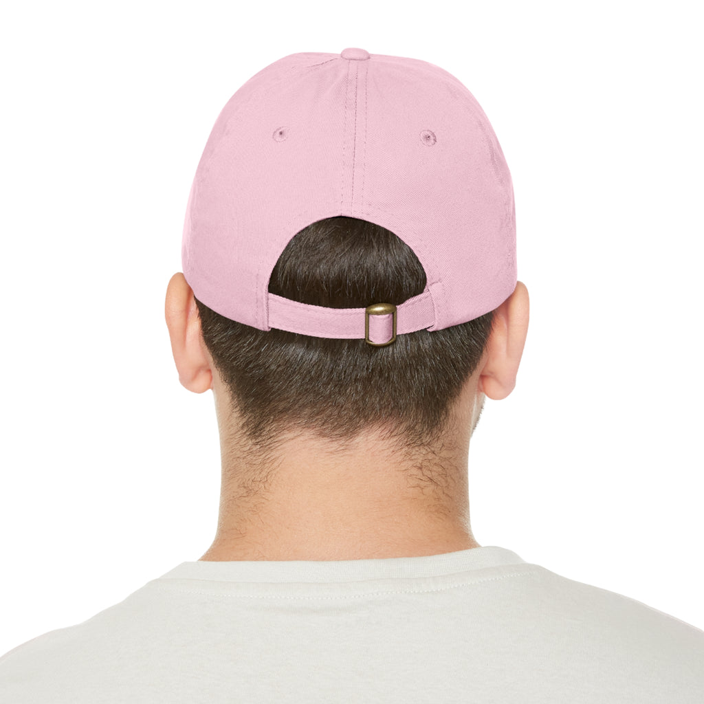 AI M0V1E - Dad Hat with Round Leather Patch – Neon Film Logo Cap