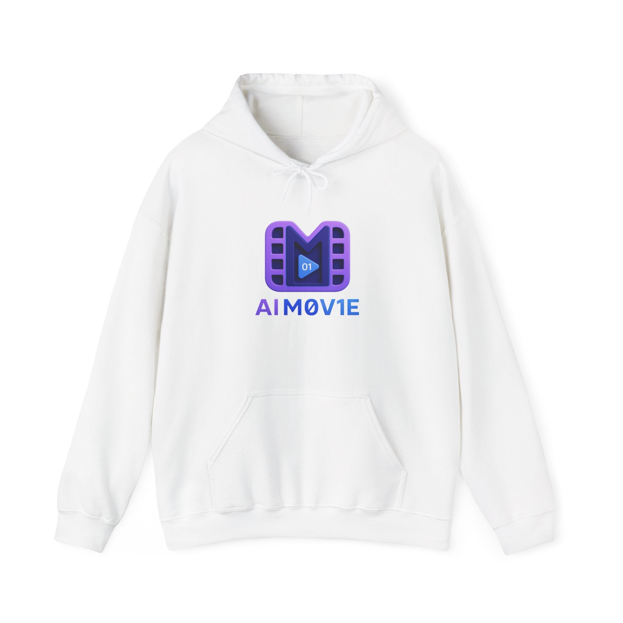 AI M0V1E - Logo Hoodie — Film Clip Graphic Hooded Sweatshirt