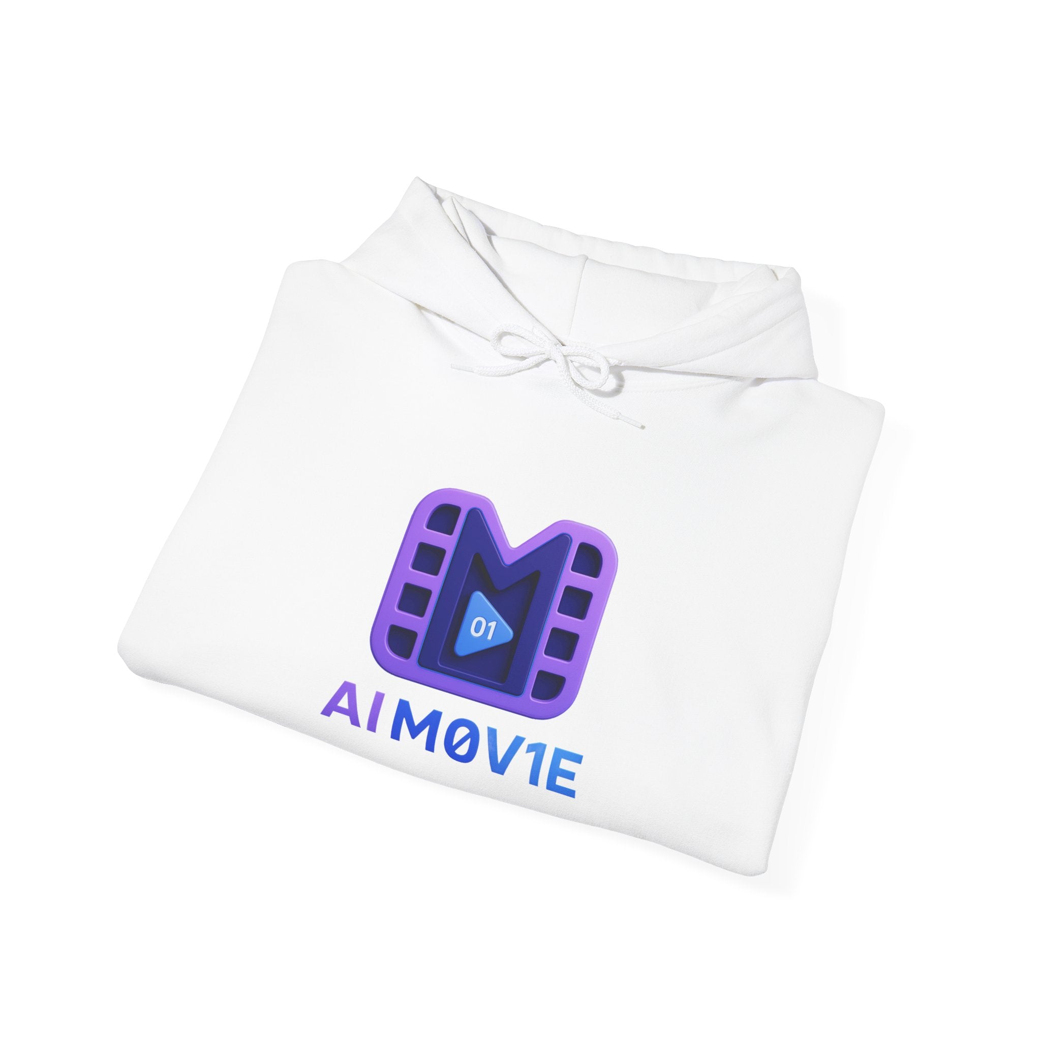 AI M0V1E - Logo Hoodie — Film Clip Graphic Hooded Sweatshirt