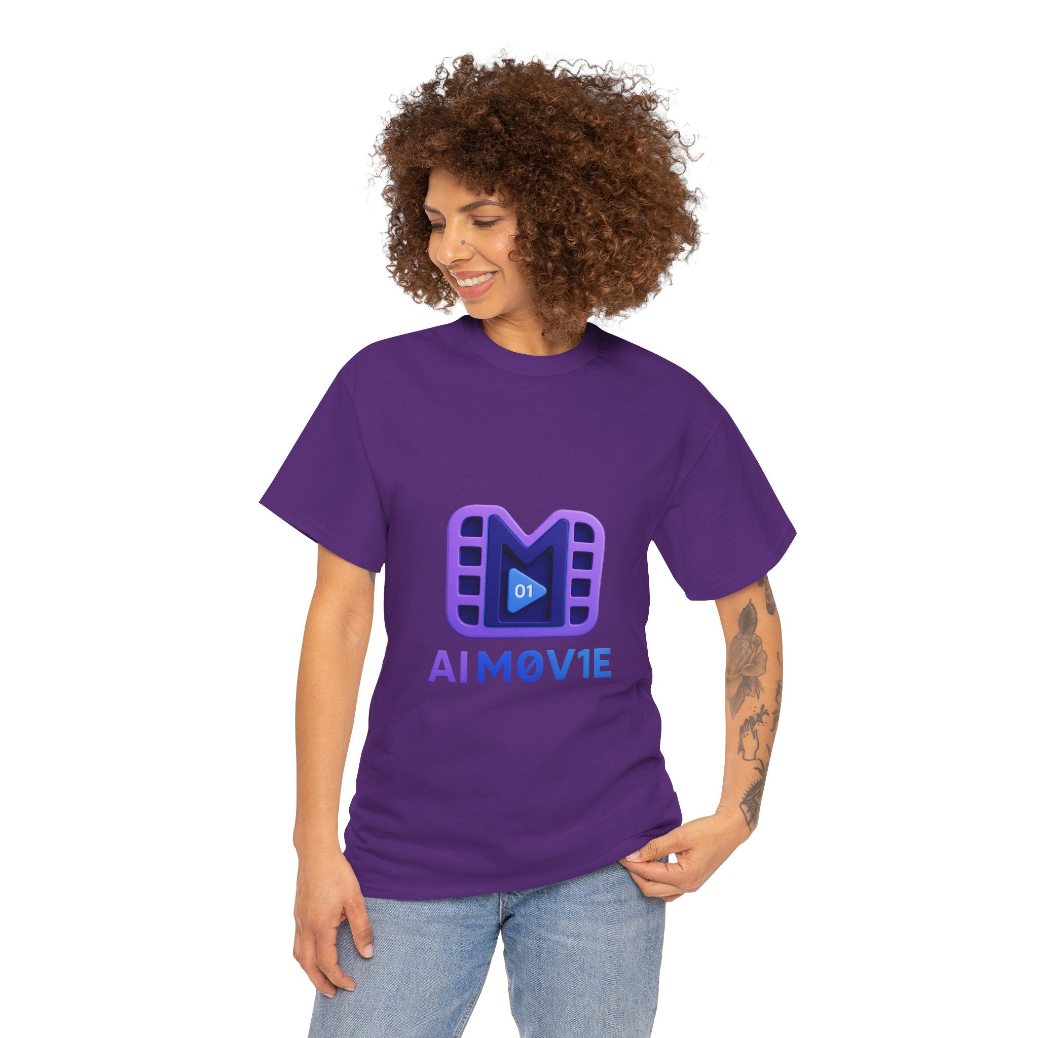 Movie Logo T-Shirt — AI M0V1E Tech Film Crew Tee