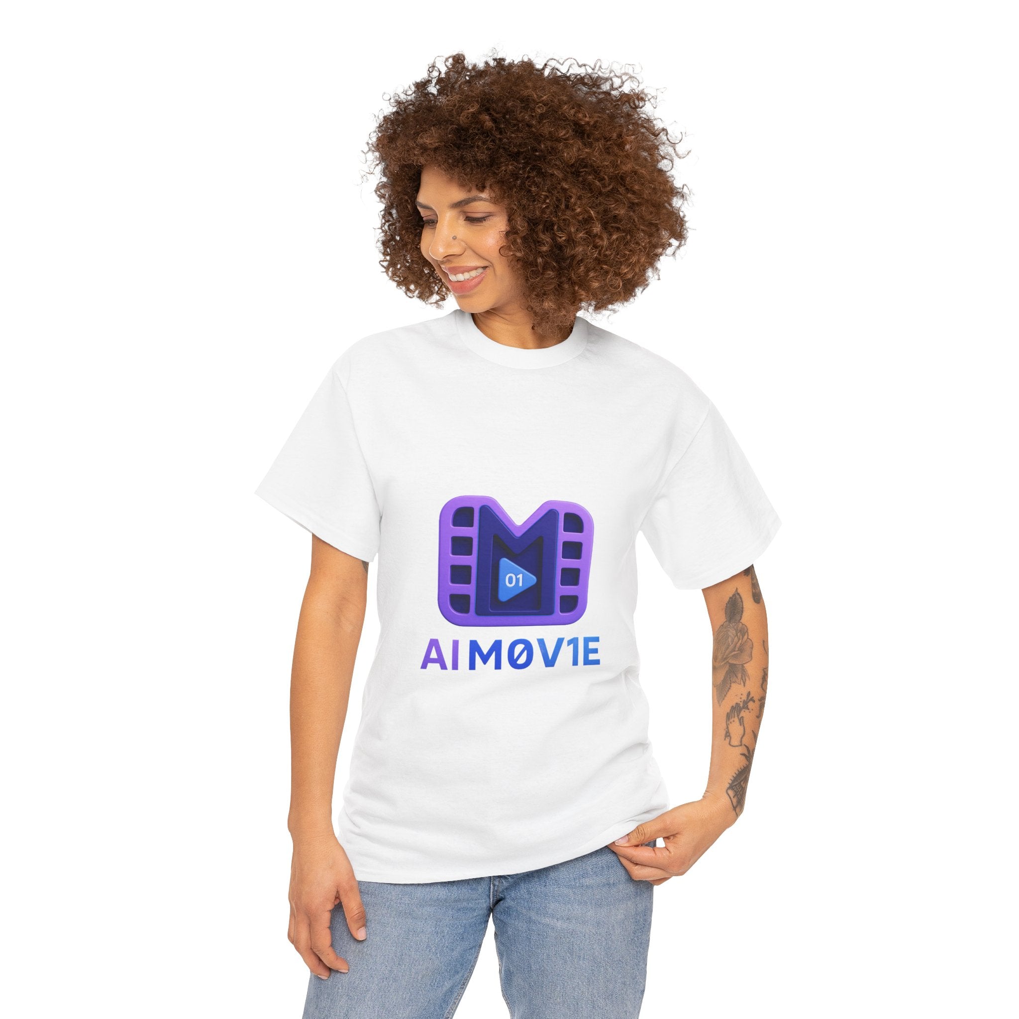 Movie Logo T-Shirt — AI M0V1E Tech Film Crew Tee