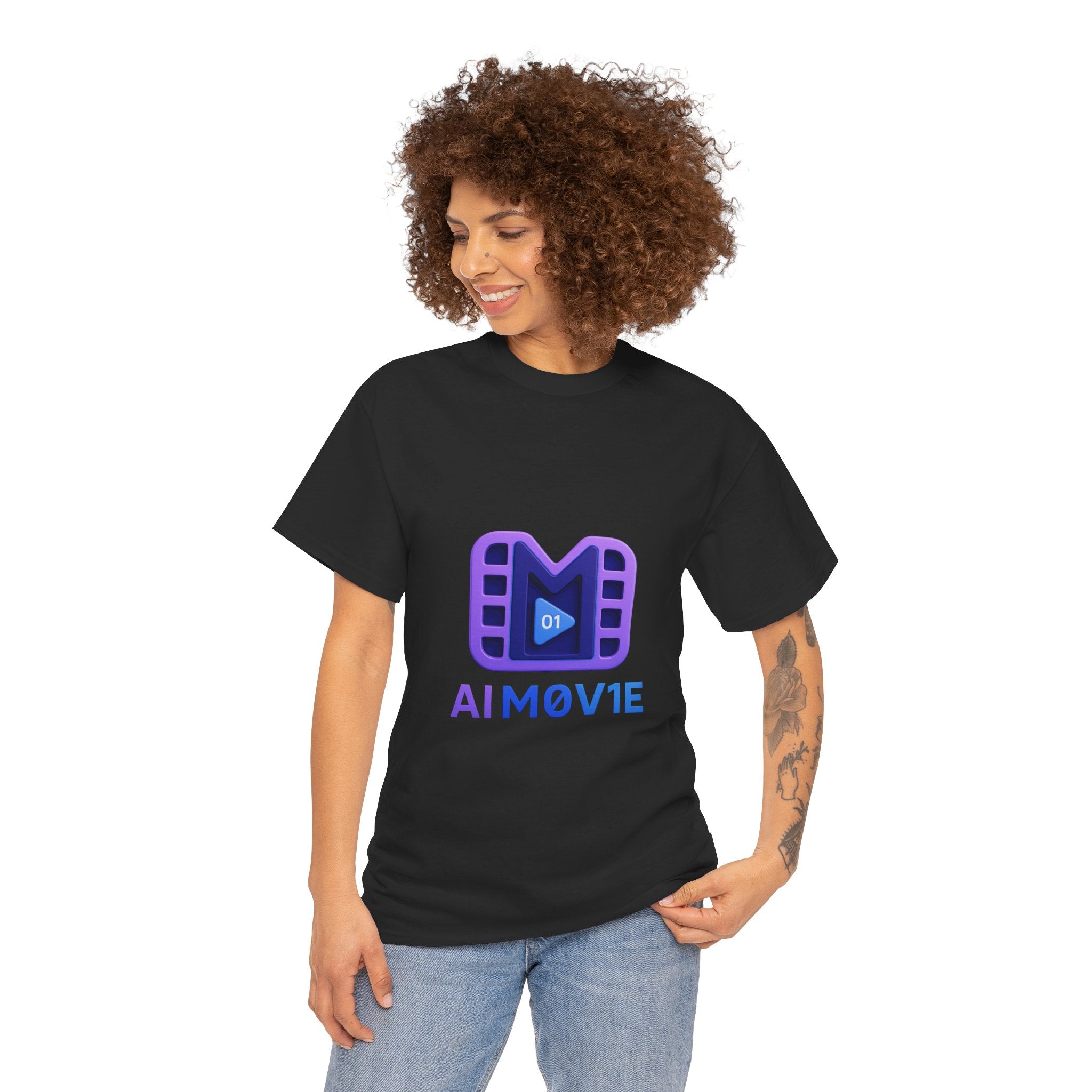Movie Logo T-Shirt — AI M0V1E Tech Film Crew Tee