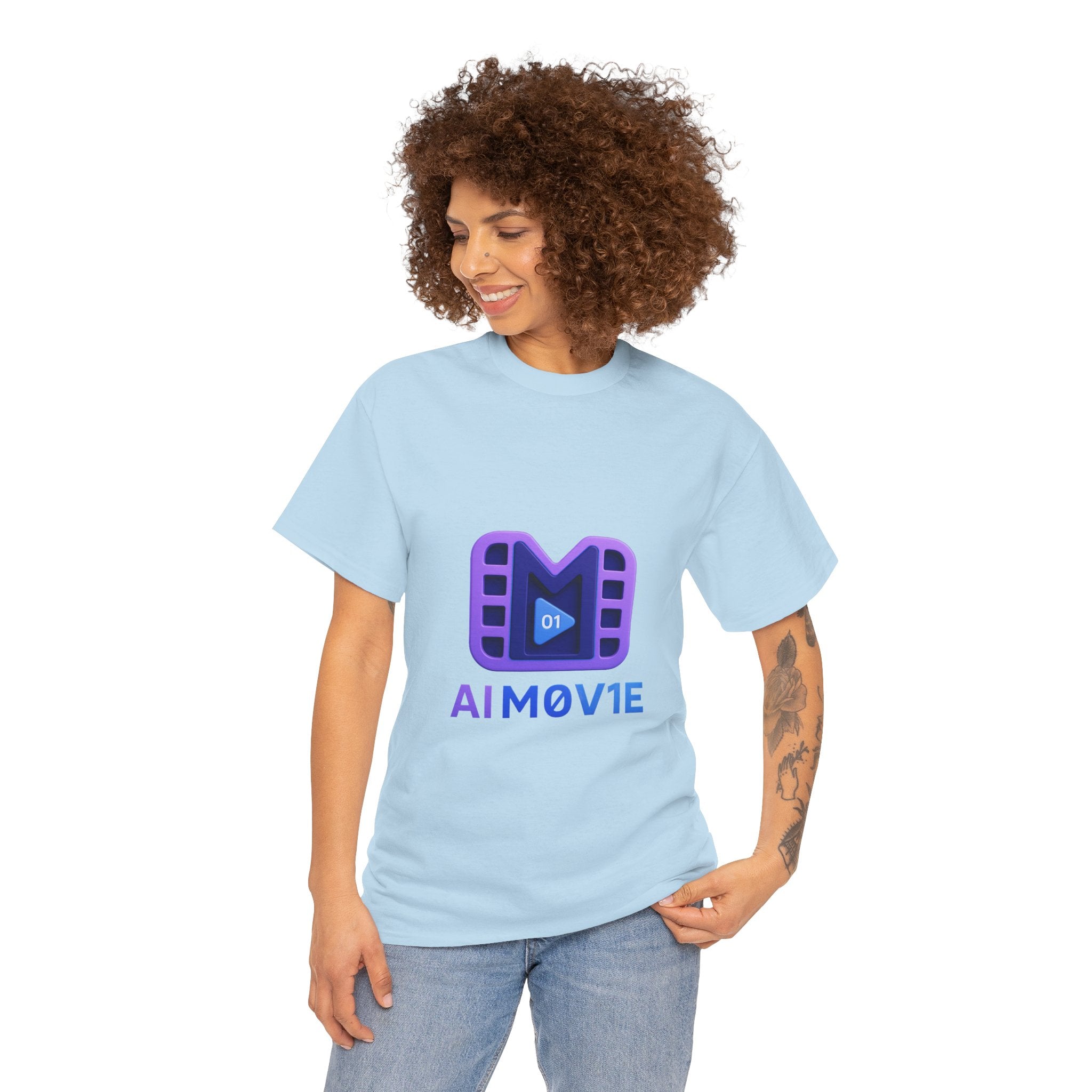 Movie Logo T-Shirt — AI M0V1E Tech Film Crew Tee