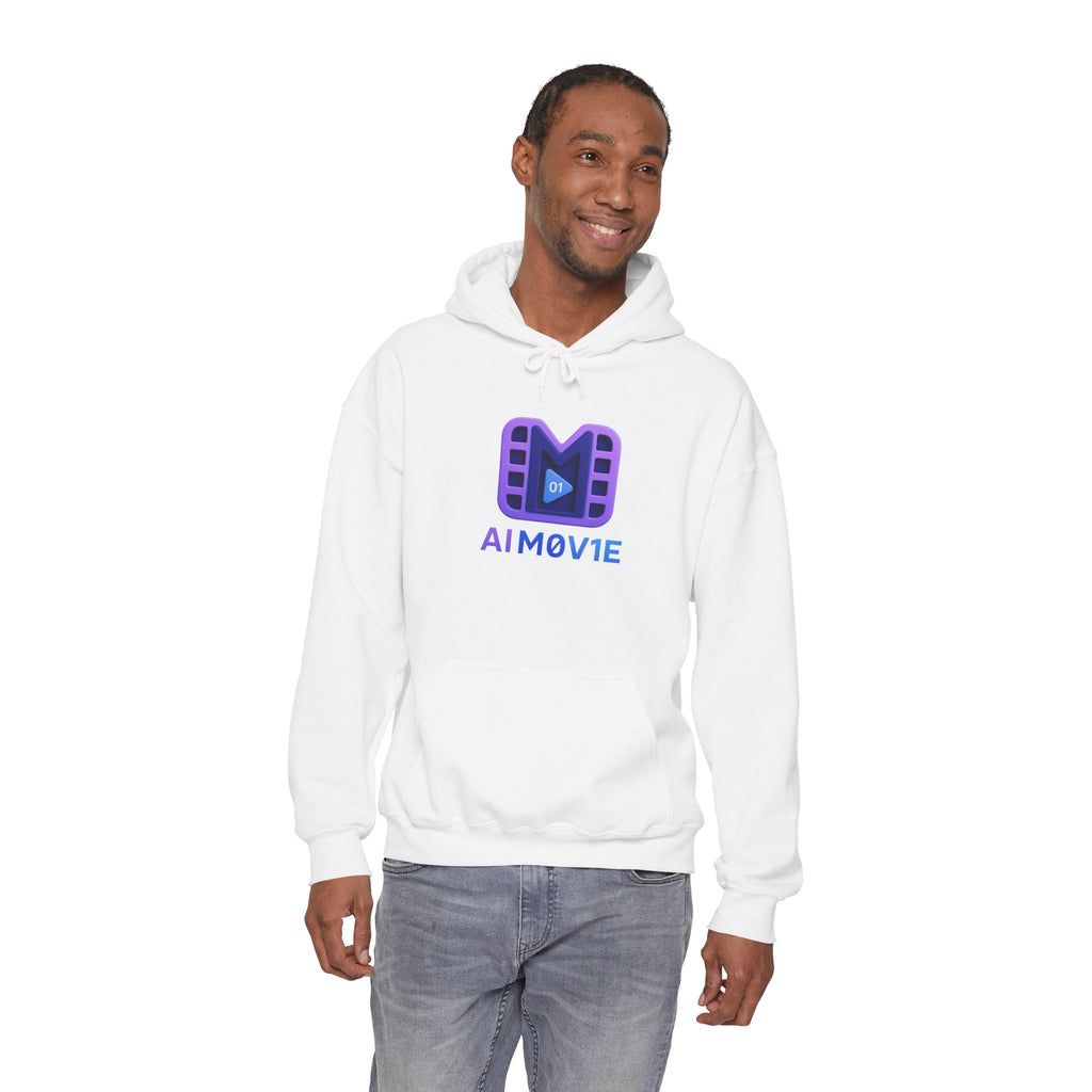 AI M0V1E - Logo Hoodie — Film Clip Graphic Hooded Sweatshirt