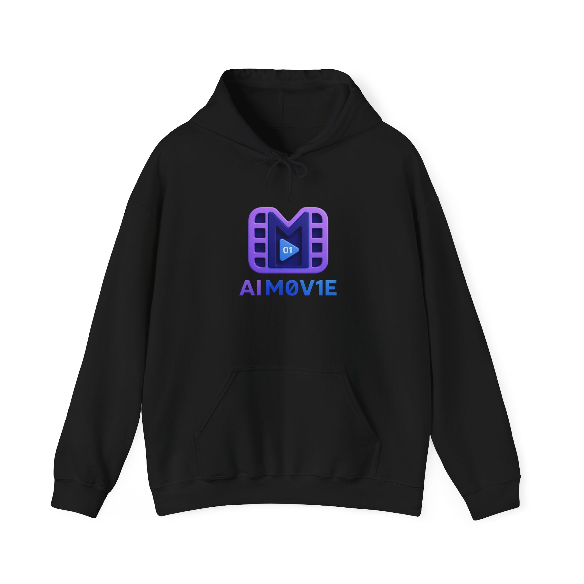 AI M0V1E - Logo Hoodie — Film Clip Graphic Hooded Sweatshirt