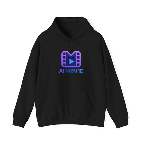 AI M0V1E - Logo Hoodie — Film Clip Graphic Hooded Sweatshirt